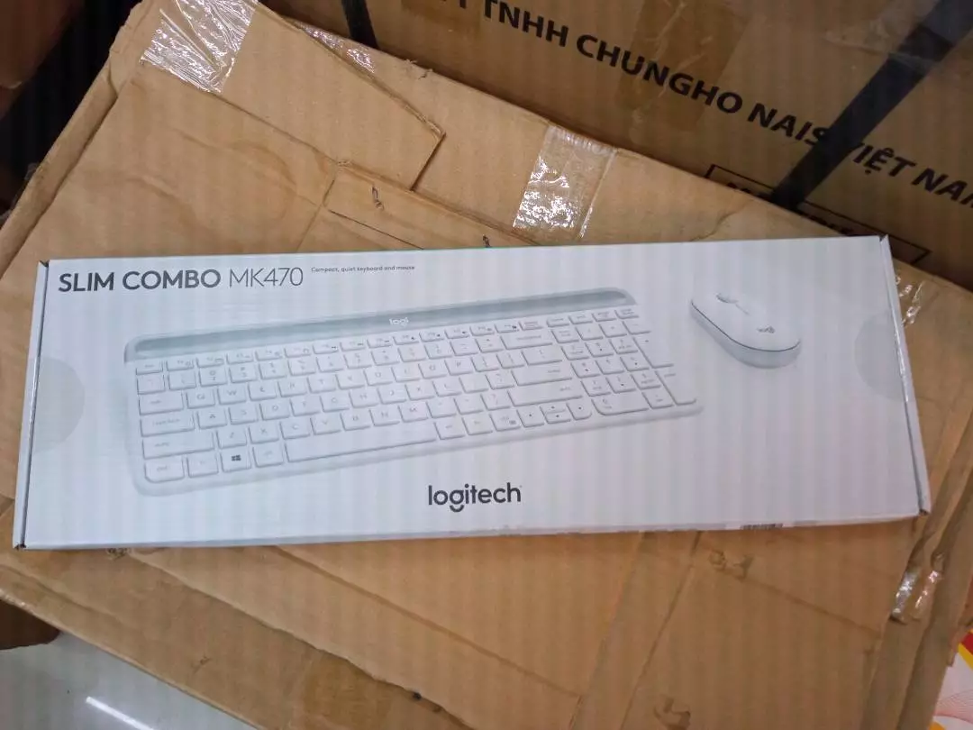 Combo chuột phím không dây Logitech MK470 - Giảm ồn, USB, pin lâu, thiết kế mảnh gọn