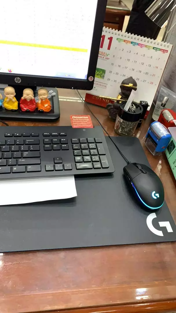 Bàn Di Chuột Chơi Gaming Cao Cấp Logitech G440 - Mousepad cứng, mặt vải, chống trượt, 340x280x3(mm)