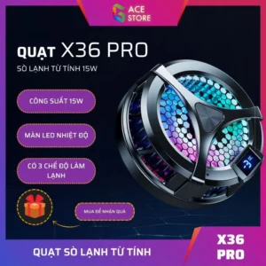 Quạt tản nhiệt điện thoại X36 Pro sò lạnh thế hệ mới TEC làm lạnh gấp 3 lần - phân phối tại Gace Store