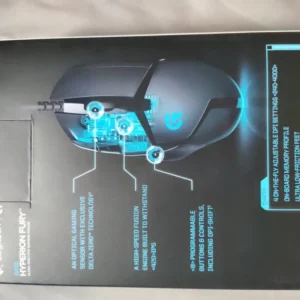 Chuột gaming có dây Logitech G402 Hyperion Fury FPS - Theo dõi tốc độ cao 8 nút lập trình