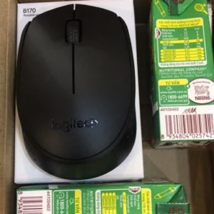 Chuột không dây Logitech B170 - USB, nhỏ gọn, thuận cả 2 tay, phù hợp PC/Laptop