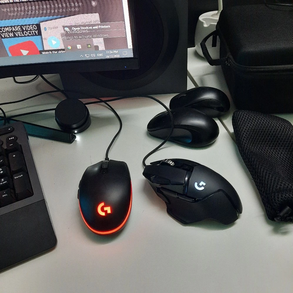 Chuột gaming có dây Logitech G502 Hero - Cảm biến Hero 25k, RGB, 11 nút lập trình