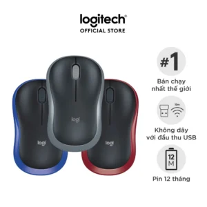 Chuột không dây Logitech M185 | Logitech M186 - USB, nhỏ gọn, thuận cả 2 tay, phù hợp PC/Laptop