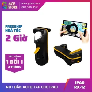 RX12 | Nút bấm auto táp siêu nhanh cho máy tính bảng, iPad chơi PUBG Mobile, Free Fire, Call Of Duty Mobile