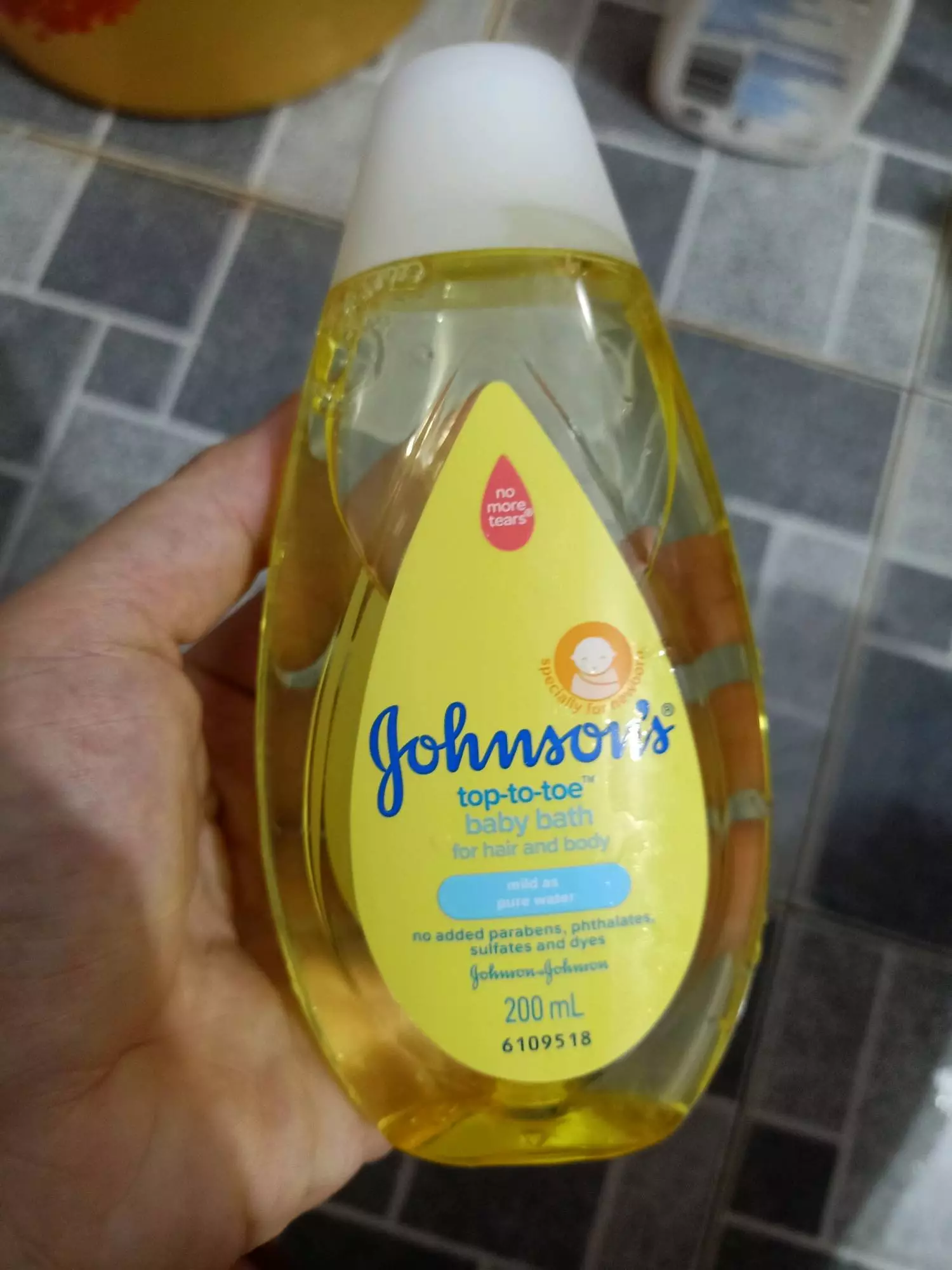 Sữa Tắm Gội Toàn Thân Johnson's Top to Toe Baby Bath 200ml 500ml Sữa Tắm Trẻ Em và Bé Sơ Sinh