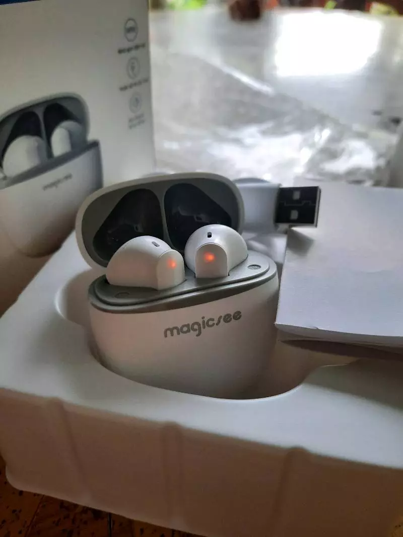 Tai nghe bluetooth không dây TWS Magicsee R12 - Bass To - Chống ồn ANC - Pin Trâu - Sạc Type-C
