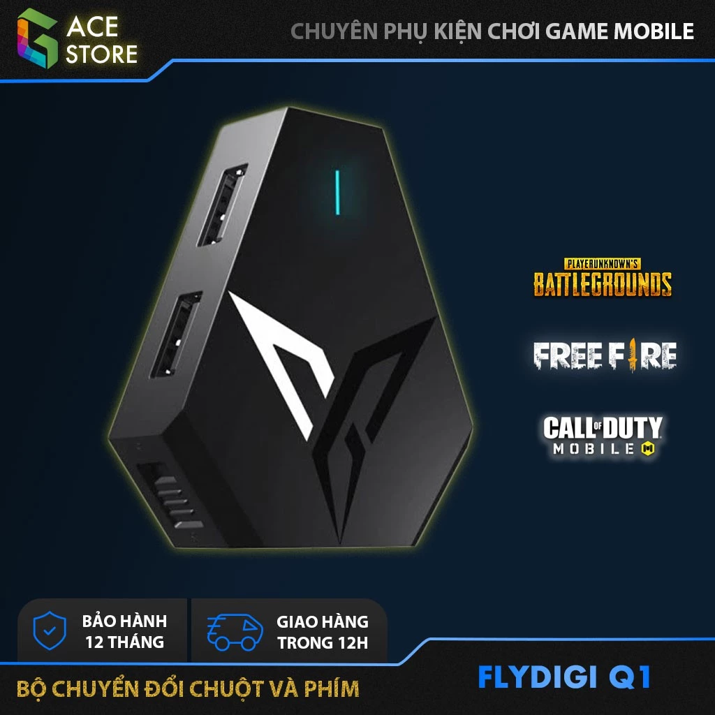 Flydigi Q1 | Bộ kết nối chuột và bàn phím chơi PUBG Mobile, ROS