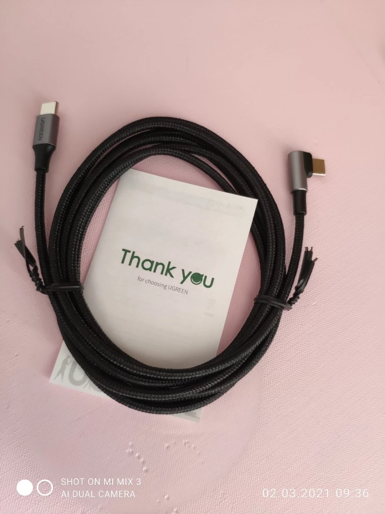 Cáp PD chuyển đổi cổng USB Type C sang USB C UGREEN chất lượng cao