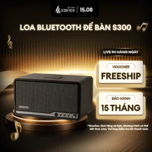 Loa Bluetooth Không Dây Để Bàn EDIFIER S300 - Thiết Kế Cổ Điển - Công Suất 80W - Âm Thanh Trong Trẻo - 15 Tháng Bảo Hành