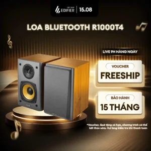 Bộ Loa Bookshelf EDIFIER R1000T4 | Công Suất 24W | 4" Bass Driver Cho Âm Trầm Tốt | Đa Dạng Kết Nối | Bảo Hành 15 Tháng