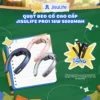 Quạt Đeo Cổ Cao Cấp JISULIFE Pro1 Mát 360 Độ - Silicon Kê Cổ Mềm Mịn - LED Hiển Thị - SD 13H Chính Hãng - BH 12 Tháng