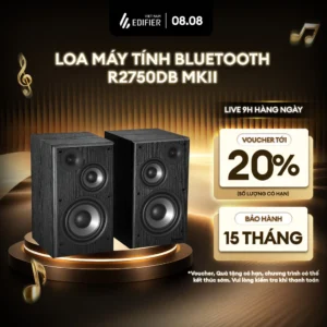Loa Bluetooth Bookshelf EDIFIER R2750DB MKII | Công Suất 144W | Bluetooth V6.0 | Hi-Res Audio | Bảo Hành 15 Tháng