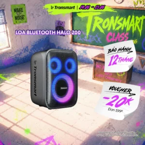 Loa Bluetooth Tronsmart HALO 200 Karaoke | Công Suất 120W | Chơi Nhạc Đến 18h | Bluetooth 5.3 | Bảo Hành 12 Tháng