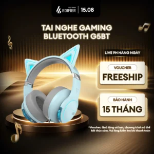 Tai Nghe Gaming EDIFIER HECATE G5BT - Thời Lượng Sử Dụng Tới 40H - Led RGB - 15 Tháng Bảo Hành