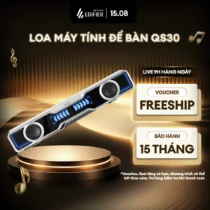 Loa Máy Tính Để Bàn Bluetooth EDIFIER QS30 - Công Suất Cực Đại 5W - Có Micro - Chế Độ Ánh Sáng Động - 15 Tháng Bảo Hành