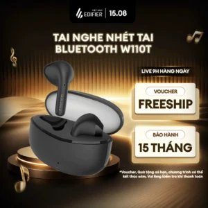 Tai Nghe Bluetooth Không Dây EDIFIER X2S/W110T Nhét Tai - Pin Đến 26H - Tùy Chỉnh EQ Qua App - 15 Tháng Bảo Hành