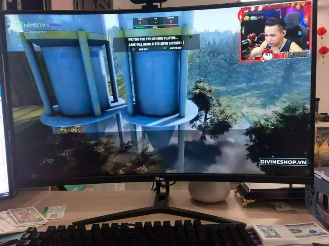 Màn hình 32 inch cong ATAS YS320Q - Tần số quét 165Hz - Tấm nền IPS - Độ phân giải 2k