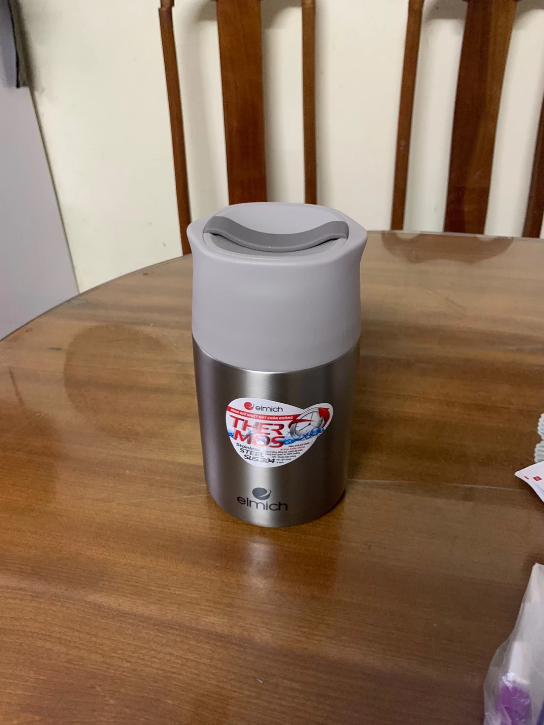 Bình đựng thức ăn giữ nhiệt inox 304 Elmich EL8336 dung tích 800ml ( Phiên bản nâng cấp bình 3671)
