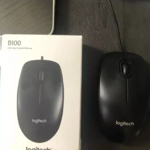 Chuột có dây Logitech B100 - Dây dài 1m8, thiết kế ôm tay, thuận cả 2 tay