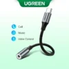 UGREEN Chính Hãng Type-C Sang 3.5 Mm Jack Tai Nghe Cáp Tai Nghe Bộ Chuyển Đổi Âm Thanh 10cm