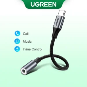 UGREEN Chính Hãng Type-C Sang 3.5 Mm Jack Tai Nghe Cáp Tai Nghe Bộ Chuyển Đổi Âm Thanh 10cm
