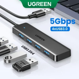 Ugreen Bộ Chia 4 Cổng usb 3.0 Siêu Mỏng Cho Chuột Và Bàn Phím Máy Tính xbox ps5