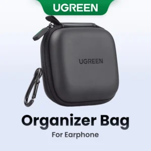 UGREEN Hộp Đựng Tai Nghe Chống Thấm Nước Có Khóa Kéo Kích Thước 8x8x4cm Tiện Dụng