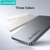 Pin Dự Phòng Từ Tính USAMS 5000/10000mAh - Sạc Nhanh PD 20W Siêu Mỏng