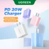 Ugreen 20W PD cho iPhone Sạc Type C cho iPhone 15 16 Pro max XR 11 12 14 13 Pro max Bộ sạc nhanh chính hãng Bộ sạc điện thoại di động cho Samsung S23 S22