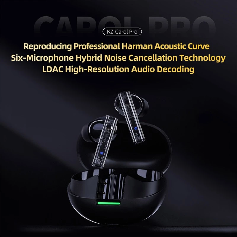 Tai Nghe KZ Carol Pro: ANC Chống Ồn & HiFi LDAC Đỉnh Cao