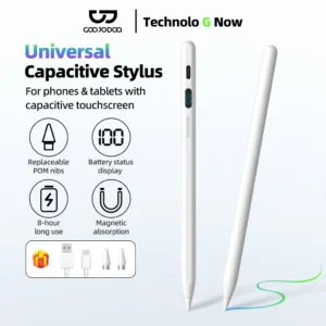 Bút cảm ứng GOOJODOQ có màn hình hiển thị mức pin, chức năng chống chạm nhầm và nghiêng, phù hợp với Xiaomi, Huawei, IPAD 2018-2025 và điện thoại di động