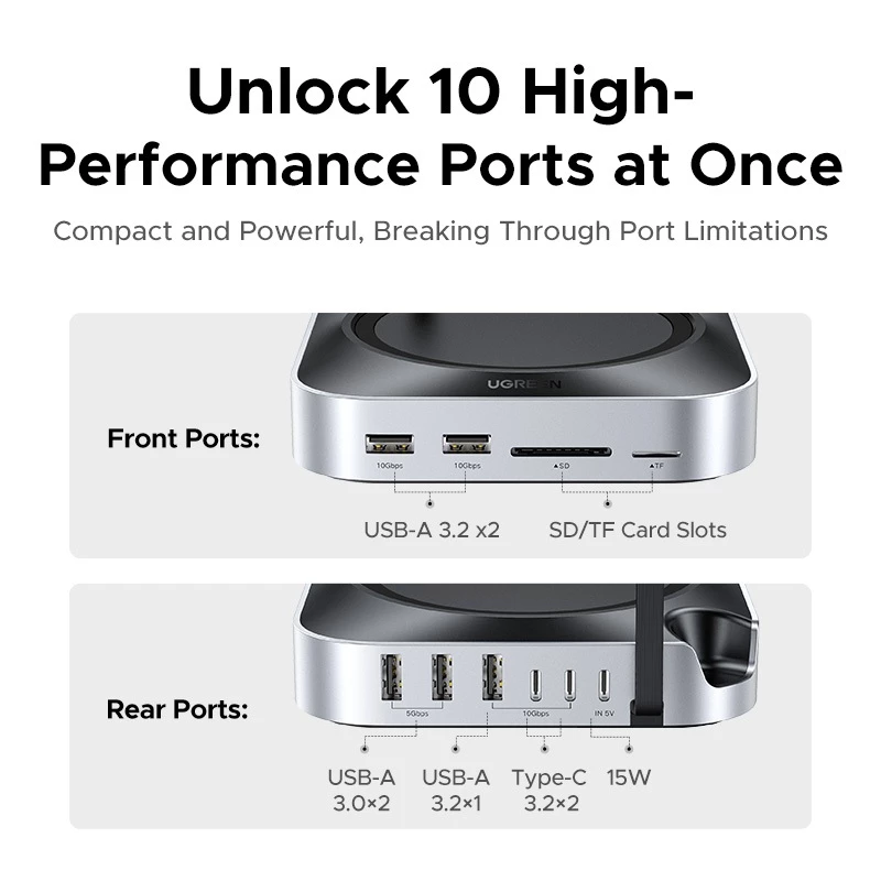 Hub UGREEN Mac Mini M4: Docking Mở Rộng SSD M.2 8TB Tốc Độ 10Gbps - Image 3