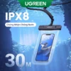 Túi đựng điện thoại chống nước UGREEN 7.2 inch IPX8 cho iPhone 14 13 12 Pro Max Vỏ bảo vệ Túi bơi đa năng