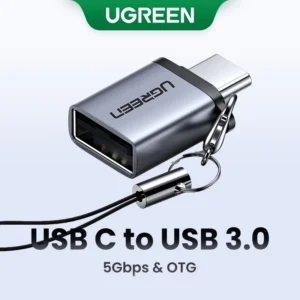 UGREEN C sang USB 3.0 Bộ chuyển đổi USB C Bộ chuyển đổi C Loại C Thunderbolt 3 Nam sang USB 3.0 Bộ chuyển đổi nhôm nữ