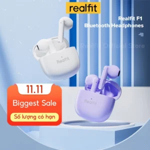 Tai Nghe Bluetooth Realfit F1 - Super Bass, Pin 30H