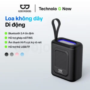 GOOJODOQ Loa Bluetooth Vải Chiếu Sáng RGB Chất Lượng Cao Hi Fi Chất Lượng Âm Thanh Hỗ Trợ Phát Lại TF / USB