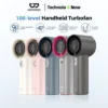 【Tặng quà/Bảo hành nửa năm】GOOJODOQ Quạt Turbo Jet 3600 mAh có thể sạc lại, cầm tay, di động, gió mạnh, tốc độ cao 100 vòng/phút