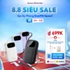 【CCC Certified】Sạc Dự Phòng EnerFill Qpow3 Baseus Pin Dự Phòng Sạc Nhanh Màn Hình Kỹ Thuật Số Cáp Kép, Kích Thước Nhỏ, Có Chứng Nhận CCC