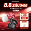 [Mở bán 15/7,699k] Baseus Tai Nghe Bass BP1 Ultra ANC 55dB ANC LDAC Hi-Res Audio 6-Mic AI Gọi