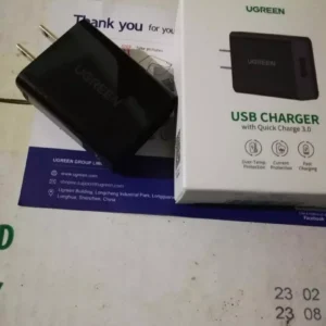 (US Plug) UGREEN Sạc nhanh 3.0 Bộ sạc tường 18W USB Adapter cho Y11 realme5 Huawei Y7 Pro Samsung j5 Samsung Galaxy J6+ Điện thoại Xiaomi