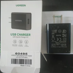 (US Plug) UGREEN Sạc nhanh 3.0 Bộ sạc tường 18W USB Adapter cho Y11 realme5 Huawei Y7 Pro Samsung j5 Samsung Galaxy J6+ Điện thoại Xiaomi