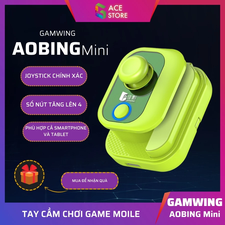 Gamwing Mini | Tay cầm chơi game di động hỗ trợ macro và ghìm tâm