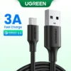 Dây cáp sạc nhanh/ truyền dữ liệu UGREEN 3A đầu cắm TypeC USB sang Type C
