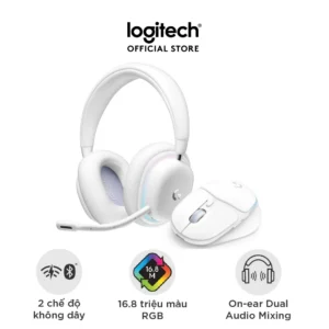Bộ sưu tập Logitech Aurora: Combo Tai nghe G735 & Chuột G705 Không Dây