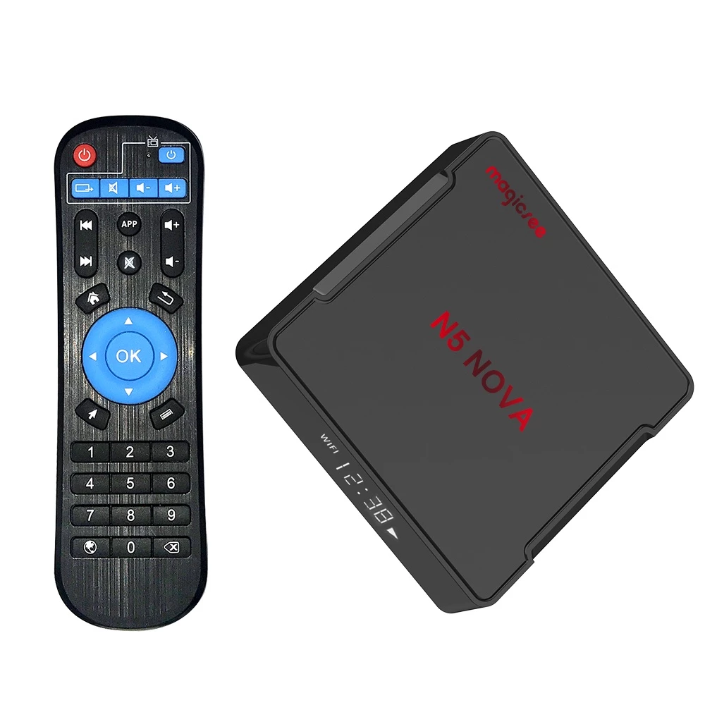 Android Tivi Box Magicsee N5 Nova - Ram 4GB. Rom 32GB, Android 9.0 - Điều khiển Voice s