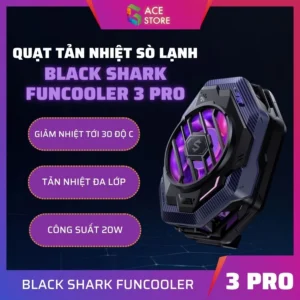 Quạt Tản Nhiệt Điện Thoại Black Shark FunCooler 3 Pro (Giảm nhiệt tới 30℃ • LED RGB) | Gace Store