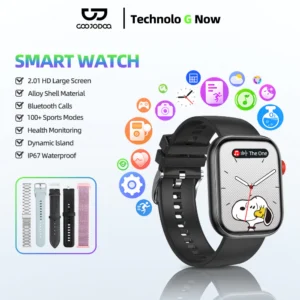 Đồng hồ thông minh GOOJODOQ kết nối Bluetooth APP trợ lý giọng nói AI với màn hình 2,01 inch