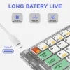 Bàn Phím Gập Bluetooth Trong Suốt Tích Hợp Chuột Cho iPad & Smartphone