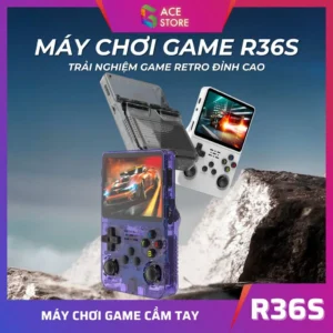 Máy Chơi Game R36S - BH 12 Tháng - Tặng Kèm Thẻ 64GB Cài Sẵn 15.000 Games Retro