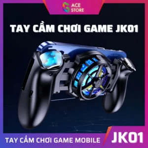 Tay cầm JK01 | Tay cầm chơi game tích hợp quạt tản nhiệt sò lạnh hỗ trợ auto tap / macro